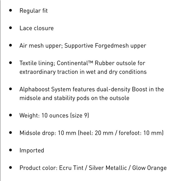 Adidas Alphaboost, 6, NWT - Picture 14 of 14